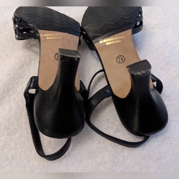 Vintage Fashion 3" Heel Sandals, Sparkle Embellished, Belt Tie, Women 7.5 - Picture 5 of 12